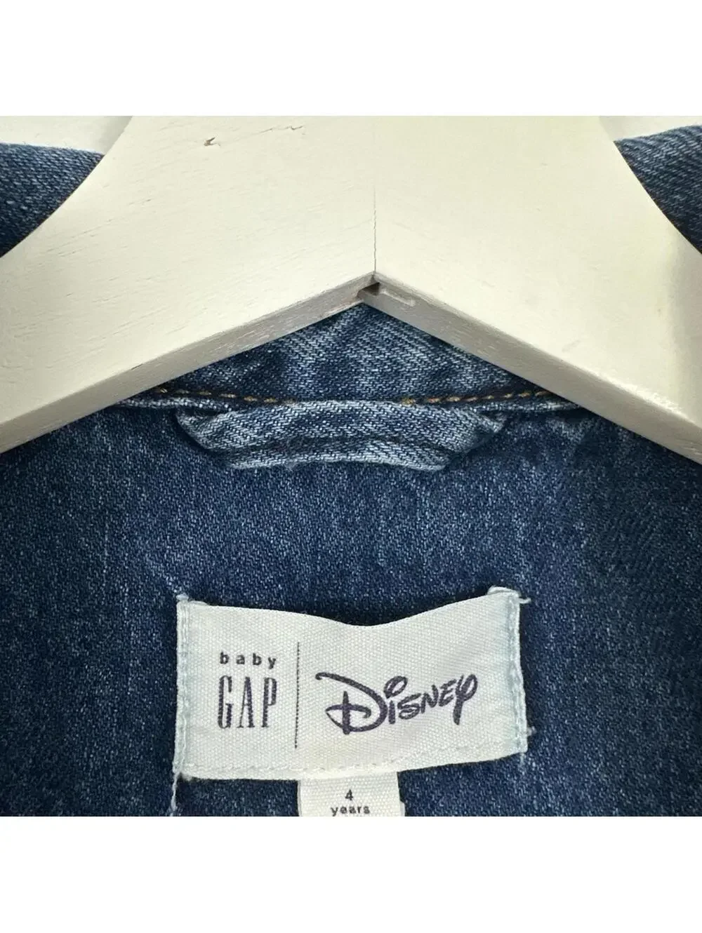 Gap × Disney Toddler Mickey Mouse Icon Denim Jacket Size 4